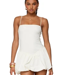 Edikted Women's Ribbed Bubble Skirt Mini Dress