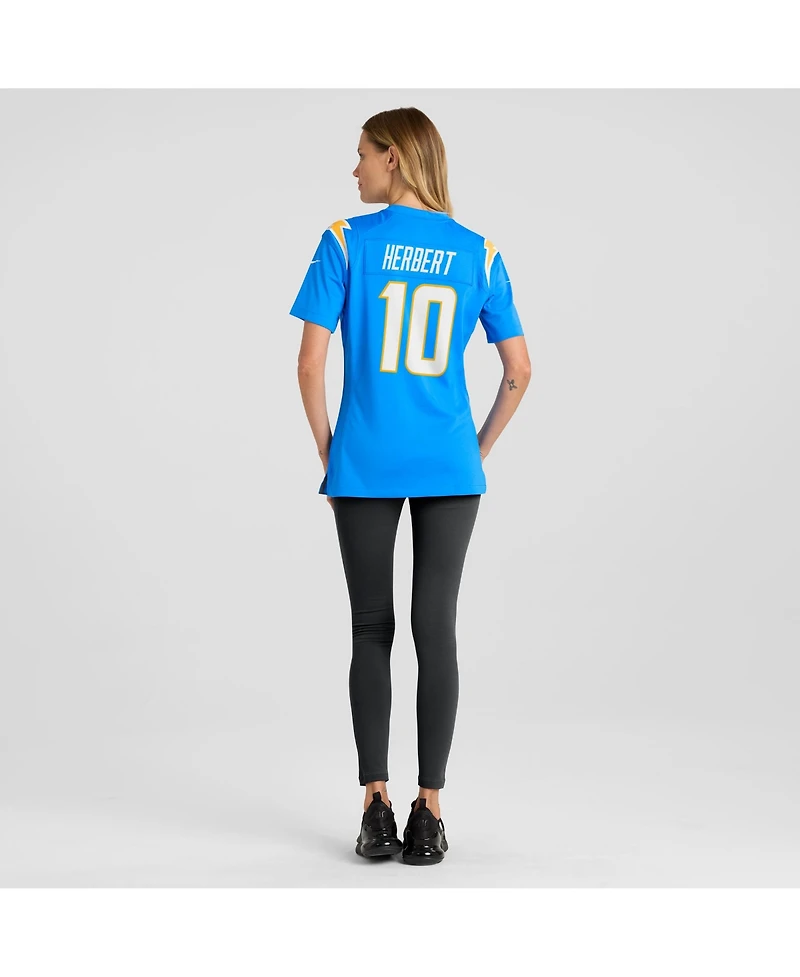 Women's Justin Herbert Powder Blue Los Angeles Chargers Game Jersey