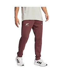 Adidas Men's Maroon New Zealand Rugby All Blacks Pants