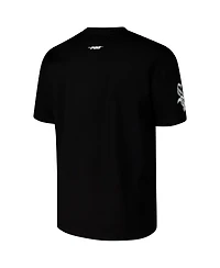 Pro Standard Men's Black Chicago White Sox Turn It Up Dropped Shoulder T-Shirt