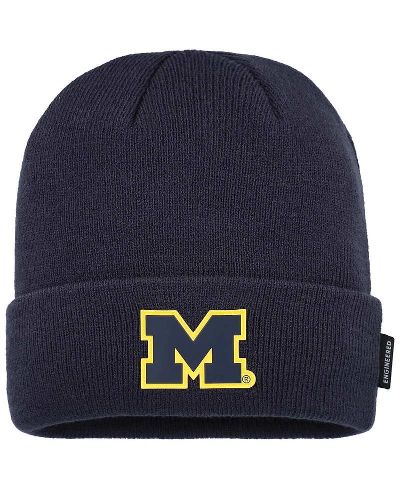 Nike Men's Navy Michigan Wolverines On-Field Standard Terra Cuffed Knit Hat