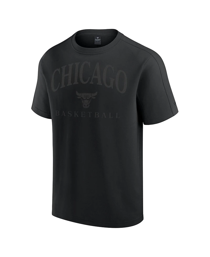 Fanatics Men's Black Chicago Bulls Flex Tri-Blend T-Shirt