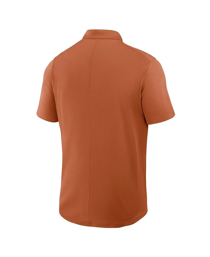 Nike Men's Texas Orange Texas Longhorns Primetime Victory Primary Logo Performance Polo Shirt