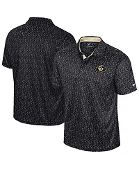 Colosseum Men's Black Colorado Buffaloes Sublimated Golf Polo Shirt