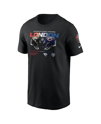 Nike Men's Black Jacksonville Jaguars vs. Chicago Bears International Games London 2024 T-Shirt