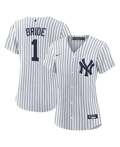 Nike Women's White New York Yankees 1 Bride Home Replica Jersey