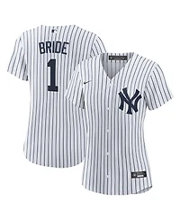 Nike Women's White New York Yankees 1 Bride Home Replica Jersey