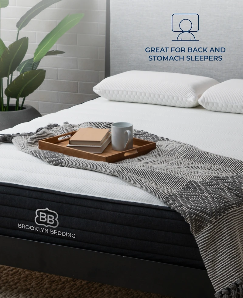Brooklyn Bedding Select 10" Gel Memory Foam Hybrid Cushion Firm Tight Top Mattress in a Box