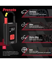 One 7.4V / 5200mAh Tire Inflator Portable Air Compressor, 150PSI