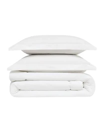 Brooklyn Loom Oversized Cotton Percale 3-Pc. Comforter Set, King