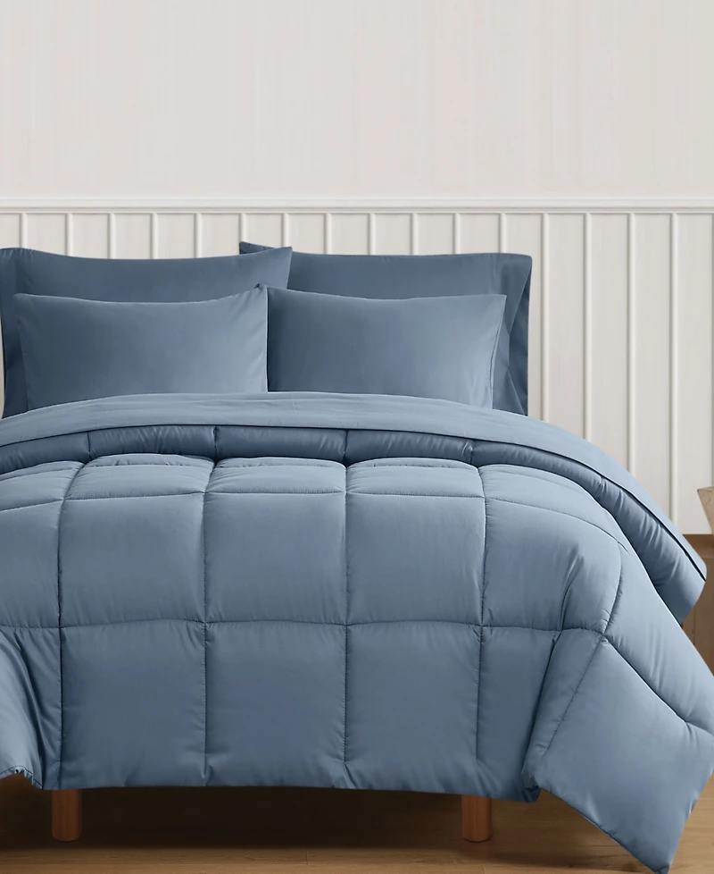 Truly Soft Green Solid 3-Pc. Comforter Set, King