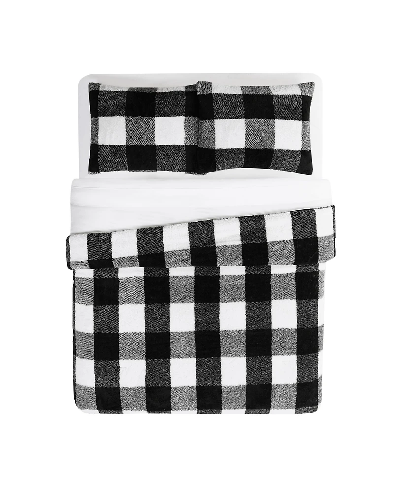 Cannon Cozy Buffalo Check 3-Pc. Comforter Set