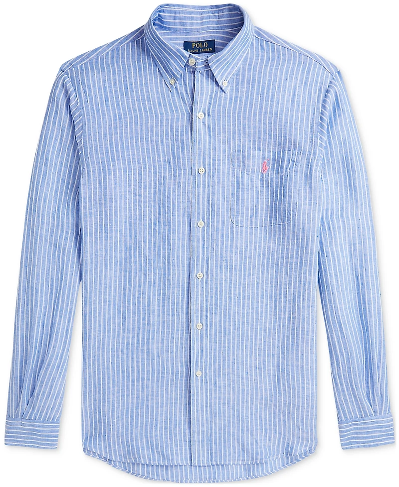 Polo Ralph Lauren Men's Classic-Fit Striped Linen Shirt