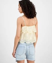 And Now This Women's Lace Cotton Tiered Camisole, Exclusively at Macy's