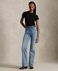 Polo Ralph Lauren Women's Ribbed Cotton Tee