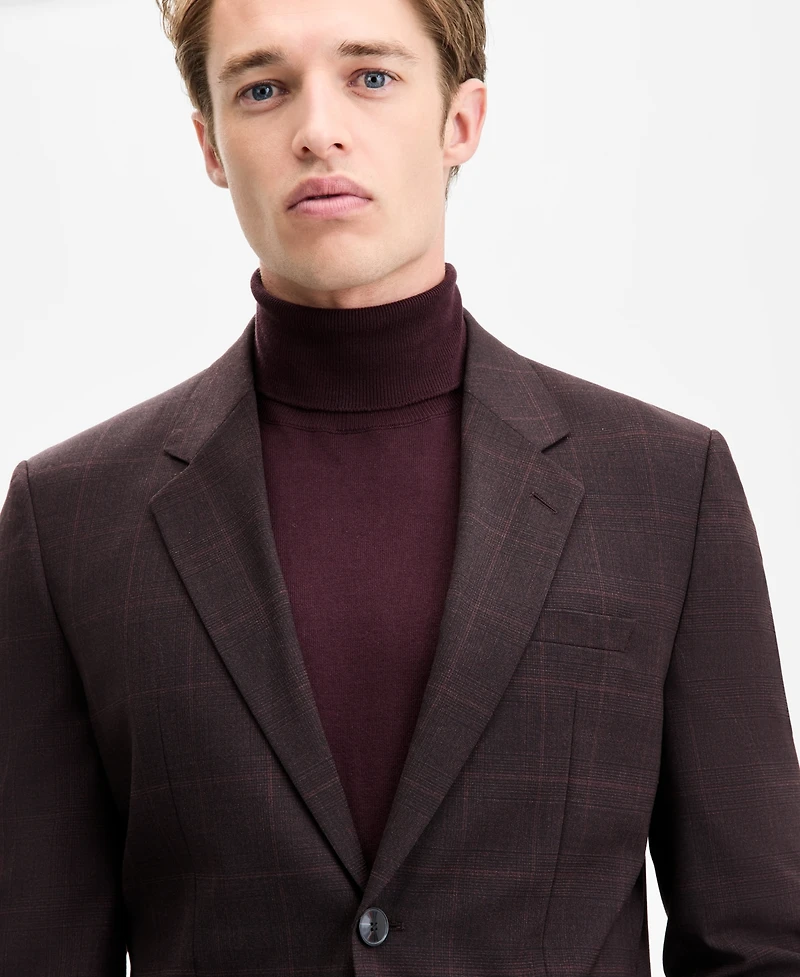 Hugo by Boss Men's Modern-Fit Plaid Suit Jacket