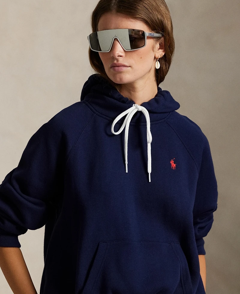 Polo Ralph Lauren Women's Shrunken Fit Fleece Hoodie Sweatshirt