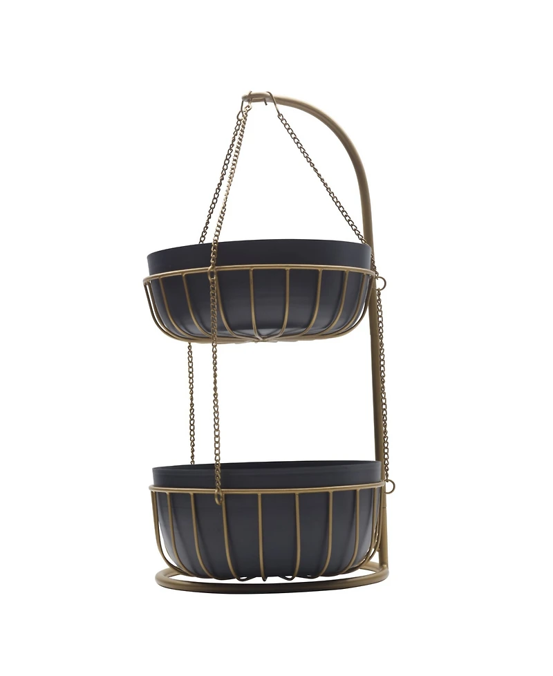 Mikasa Gourmet Basics Aztec 2-Tier Basket