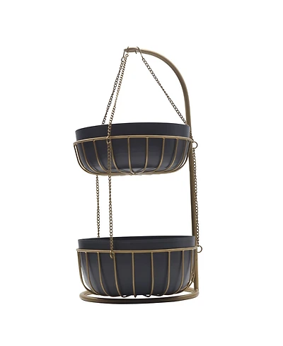 Mikasa Gourmet Basics Aztec 2-Tier Basket