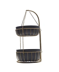 Mikasa Gourmet Basics Aztec 2-Tier Basket