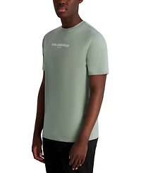 Karl Lagerfeld Paris Men's Short Sleeve Crewneck Logo T-Shirt