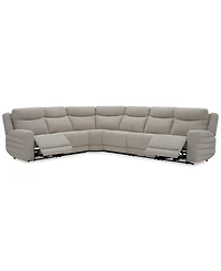 Kristyan 6-Pc. Fabric Sectional with 3 Power Motion Chairs, Exclusively at Macy's