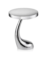 Polished Aluminum Round Table – Compact and Durable Design