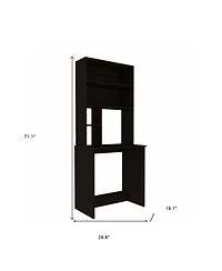 Compact Computer Desk with Hutch – Perfect for Home Office with Extra Storage