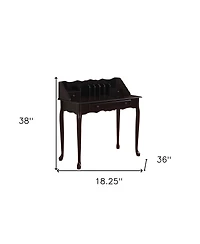 Solid Wood Computer Desk with Three Drawers – Modern Home Office Desk