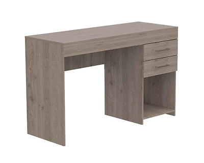 Contemporary Computer Desk with Two Drawers for Small Space Solutions