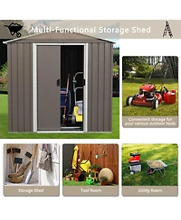 6ft x 5ft Outdoor Metal Storage Shed