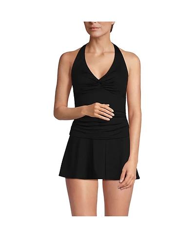 Lands' End Women's Twist Halter Tankini Top