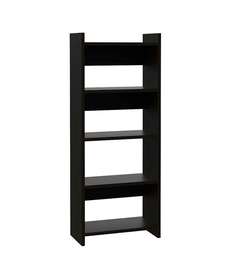 32" Black Computer Desk Desk and Bookshelf Set