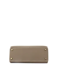 Pre-Owned Hermes Kelly 28 Handbag Grey Togo with Gold Hardware