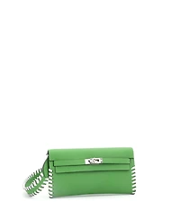 Pre-Owned Hermes Kelly To Go Wallet Tressage Epsom