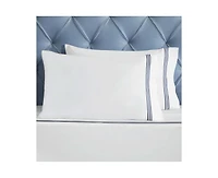 Superior Brandon Cotton Three-Line Embroidered Deep Pocket Bed Sheet Set, California King