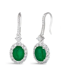 Anna Zuckerman Kennedy Oval Crystalline Earrings