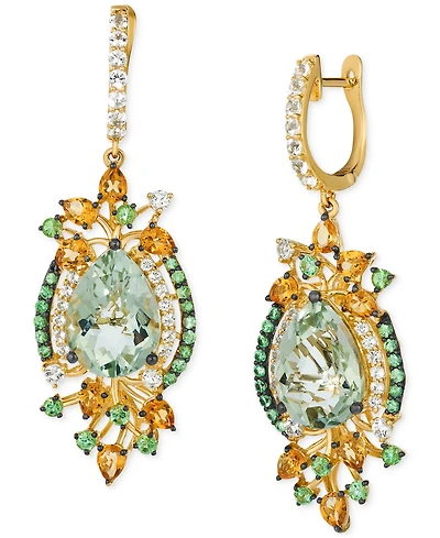 Le Vian Multi-Gemstone Statement Charm Hoop Earrings (13-3/4 ct. t.w.) in 14k Yellow Gold