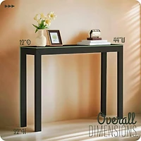 Kings Brand Furniture Russel Long Console Table - Minimalist and Slim Entryway for Decorative Displays, Sofa