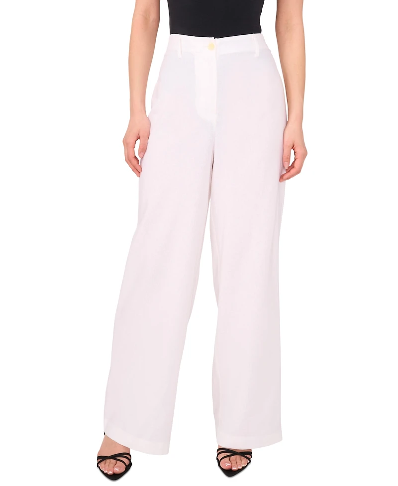 Vince Camuto Women's Linen-Blend Wide-Leg Pants