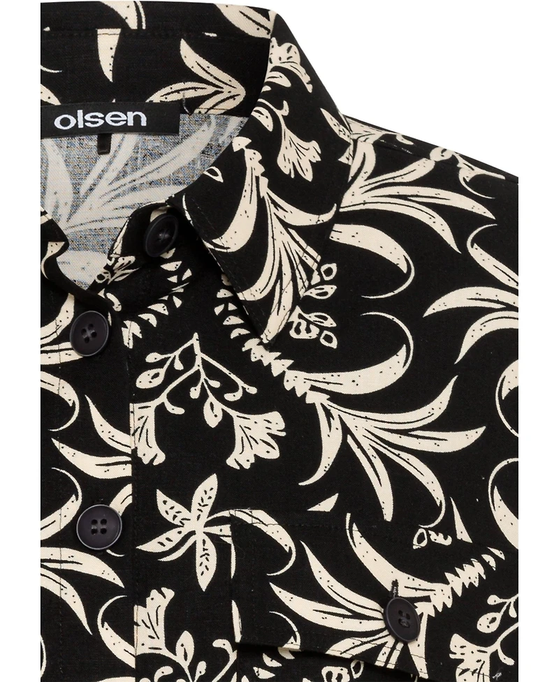 Olsen Women's Ornamental Print Jacket