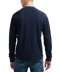 Men's Kaleb Long Sleeve Crewneck Textured T-Shirt