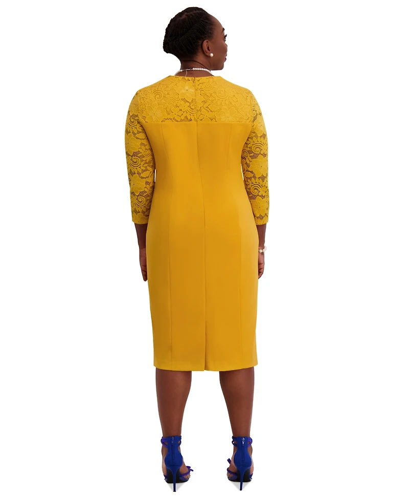Kasper Women's Lace-Sleeve Sheath Dress, Regular & Plus Sizes
