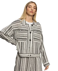 Sanctuary Women's Shoreside Cotton Button-Front Jacket