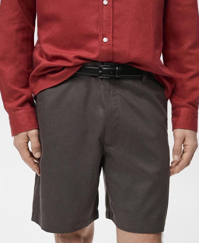 Mango Men's Slim-Fit Fluid Bermuda Shorts