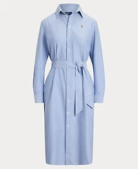Polo Ralph Lauren Women's Belted Cotton Oxford Shirtdress