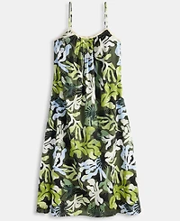 On 34th Women's Crochet Detail Midi Slip Dress