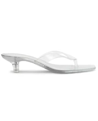 Steve Madden Women's Tracie-j Kitten-Heel Jelly Thong Sandals