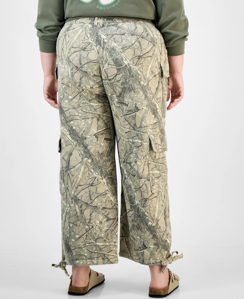 Madden Girl Trendy Plus Camouflage Utility Joggers