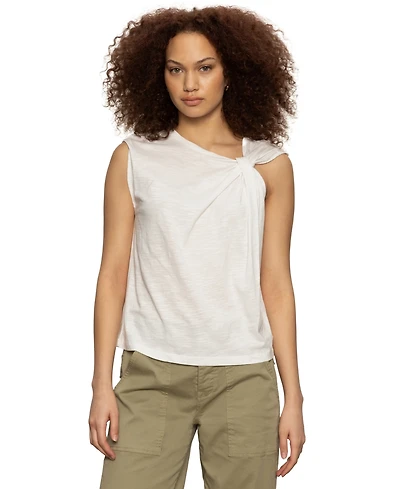 Sanctuary Women's So Twisted Asymmetric Muscle T-Shirt